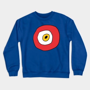 Red Nazar, Evil Eye, Amulet, Folkloric Beliefs, Red Evil Eye Protection, Folkloric Designs Crewneck Sweatshirt